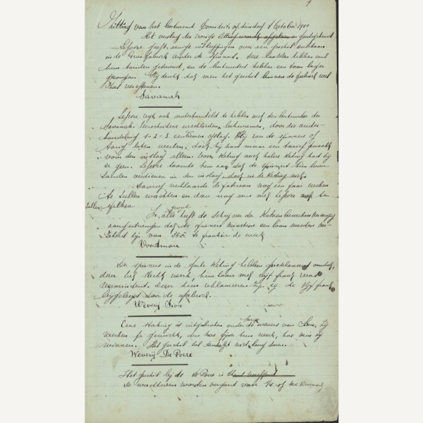 011/00001: Verslagen van vergaderingen van de Gewestelijke Textielfederatie 01/10/1910 – 16/07/1912