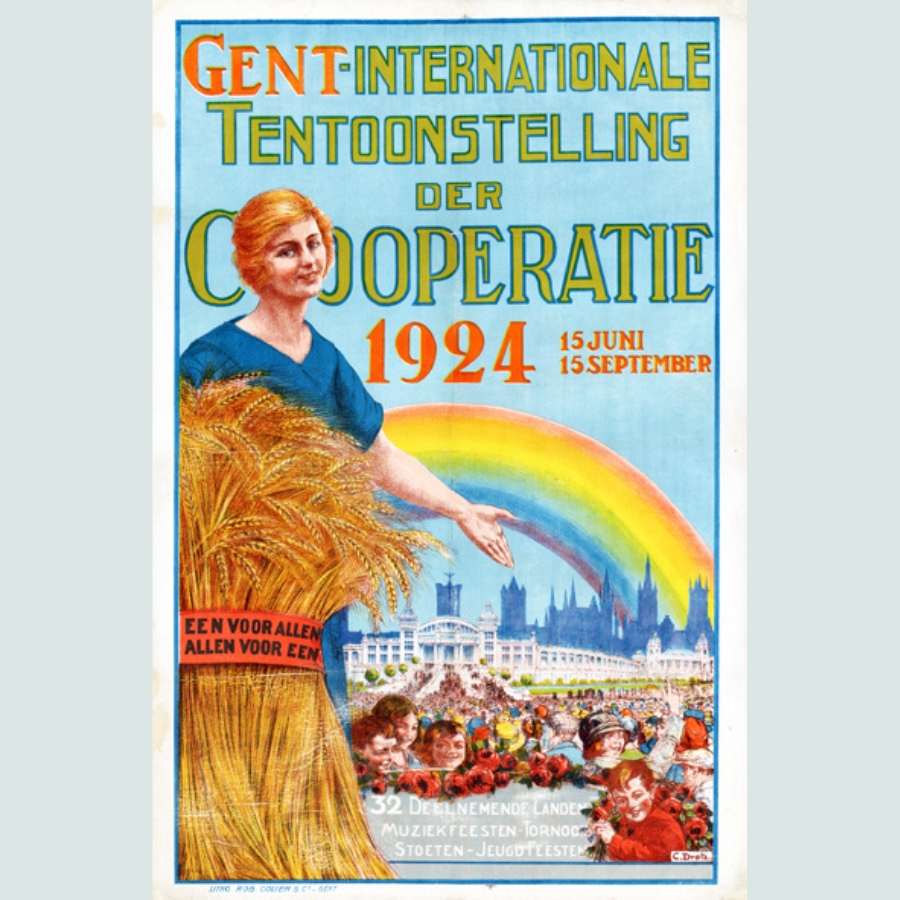Affiche Internationale tentoonstelling der coöperatie