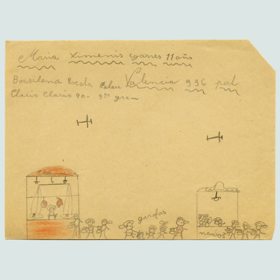 Kindertekening Spaanse burgeroorlog