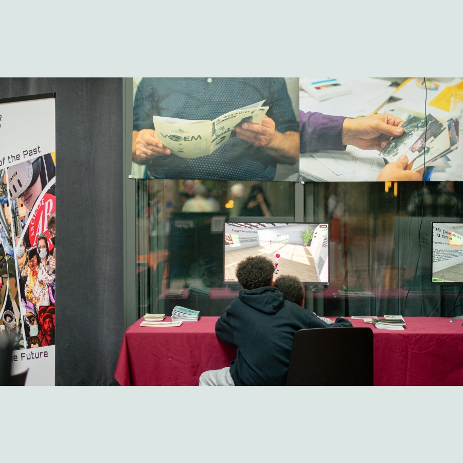 Bezoekers van de virtuele museum- en archiefruimte Digidaar © Dhiaa Biya