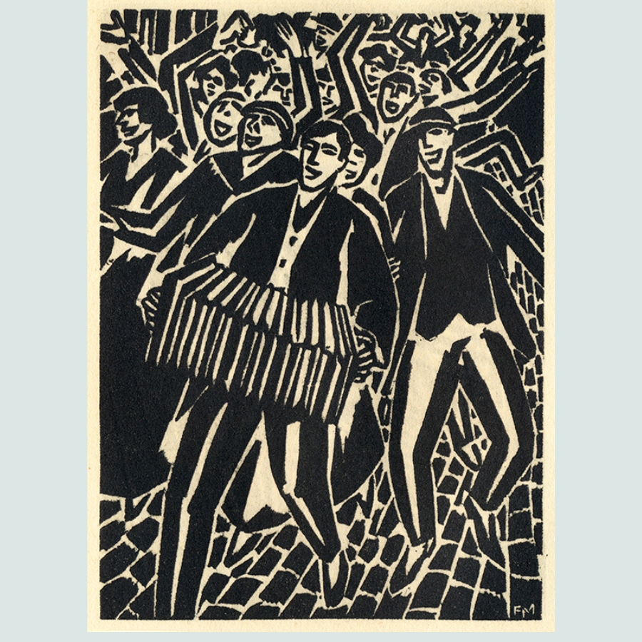 Houtsnede nr. 50 uit een reeks van 165 getiteld, Mon Livre d'Heures (bij Albert Kundig, Génève, 1919).